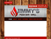 Tablet Screenshot of jimmysfamouspizza.com